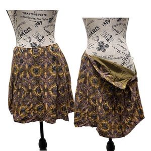 Free People Multicolor Paisley A-Line Skirt